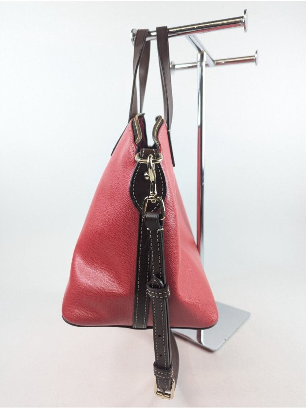 Dooney & Bourke Small Gabriella Leather Satchel Purse Bag Red EUC $248 Retail - Picture 14 of 14